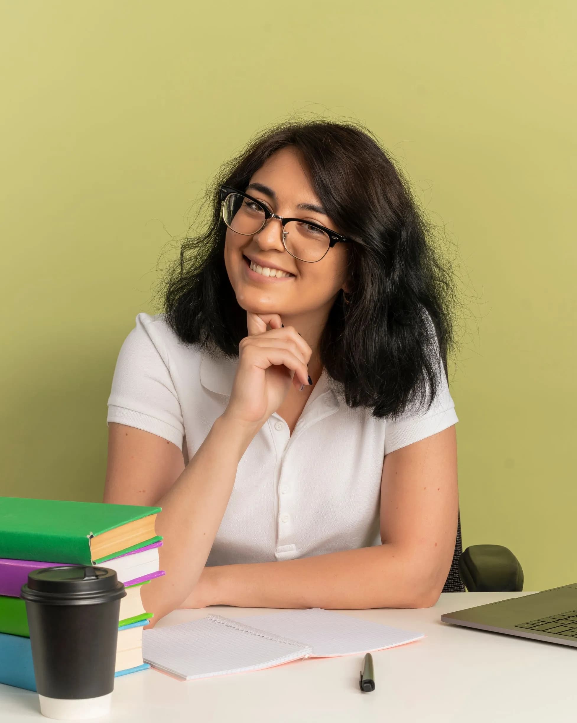 Faculty member preparing study material